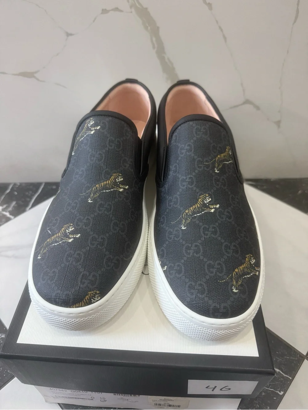 Gucci GG Supreme Men’s Slip On Sneakers